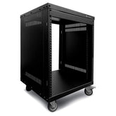 12U 19-Inch AV Rolling Equipment Rack Cabinet with Locking Wheels